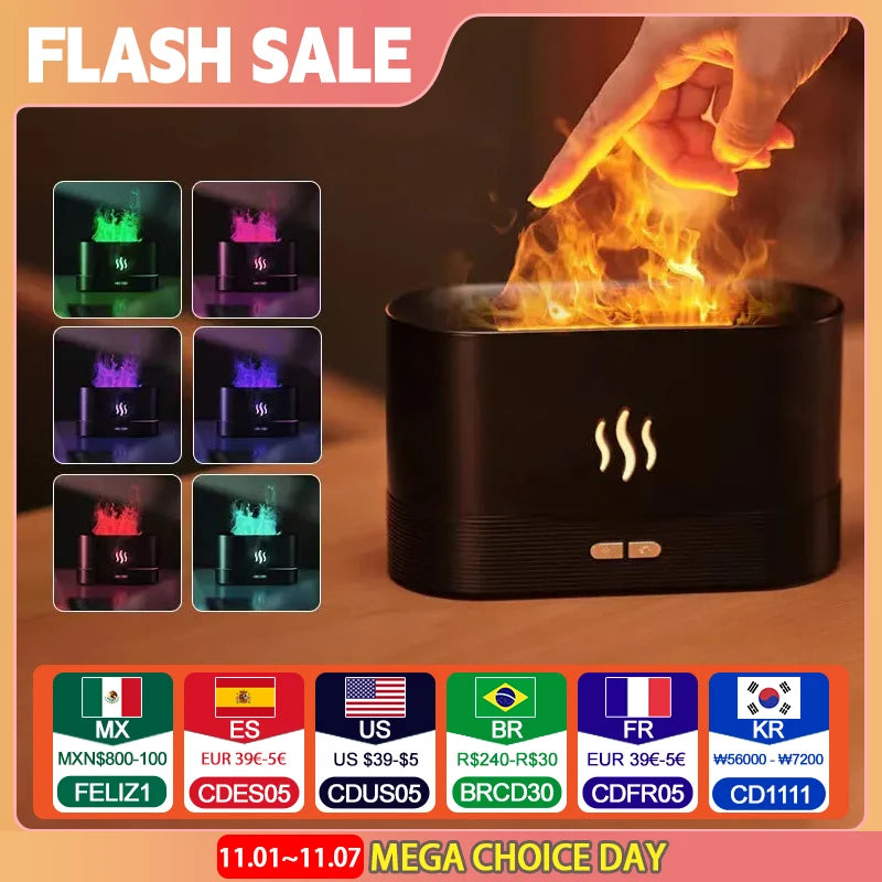 TeooFlame™ - Simulation Colorful Flame Diffuser